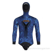 Lycra Two-Piece Camouflage Diving Spearfishing Wetsuit 3.0MM